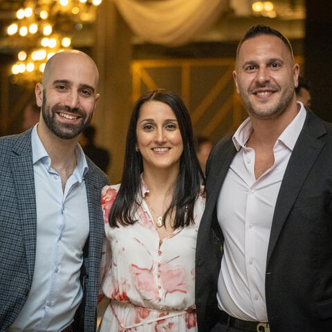 2025 Quebec Visionaries of the Year winner Teresa Chimienti is pictured with attendees at the Grand Finale, Place Gare Viger Montreal.